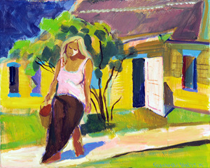 Gintauto Vaičio plenero metu sukurtas darbas