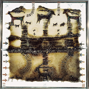 Glass plates from the series Hunting signs, 2004. Glass plates from the series Hunting signs, 2004.