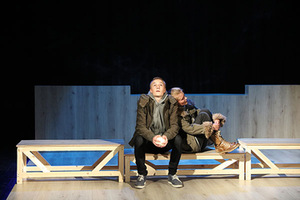 Fragment of the play Non-existent city (director Arvydas Lebeliūnas). Gintaras Česonis' photo from the KKT archive