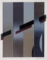 LAIKAS IR ŽENKLAS I, 1989, spalvotas, mišri technika, 52 x 43.