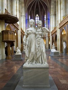 J. G. Schadow. „Princesių grupė“, 1795 m., Friedrichswerder bažnyčia, Berlynas, Vokietija