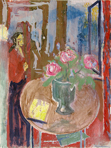 Z. Varnauskas. Natiurmortas su knyga, pop. mišri tech., 70x50 cm, 1970 m.