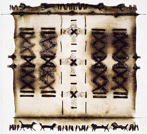 Glass plates from the series Hunting signs, 2004. Glass plates from the series Hunting signs, 2004.