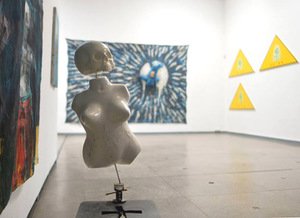 Image from a solo exhibition Unknown author. Kaunas Picture Gallery, 2015. Photo by Antanas Untydi.