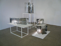 Estų stiklininkės Tiinos Sarapu darbas Jervakandyje, parodoje „Akimirka“