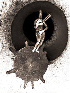 Nada Dimič, silikono lėlė iš spektaklio „Plaukuota burna“ gastrolių Kroatijoje, 2016