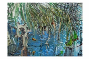 A. Barzdukaitė – Vaitkūnienė. “Watermill”, 2013, canvas, oil, enamel, 140x120