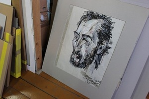 Portrait of the artist Algimantas Švėgžda, 1973 Portrait of the artist Algimantas Švėgžda, 1973