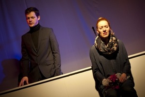 Scene from the performance "Dance Delhi". Dir. A.Jankevičius, VMU Theatre. Photo from www.vdu.lt