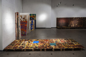 Fragments of E. Varkulevičius-Varkalis' exhibition. Rymantas Penkauskas' photo.