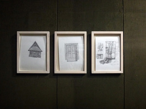 P. Lincevičius' exhibition-project Land at the Vincas Mykolaitis-Putinas Memorial Museum. Author's photograph.