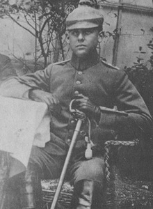 Lieutenant E. Wurche in the Eastern front in 1915