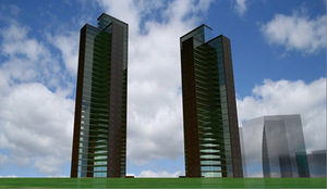 Architektų grupės G.Natkevičius ir partneriai būsimųjų dvynių vizualizacija Architektų grupės G.Natkevičius ir partneriai būsimųjų dvynių vizualizacija