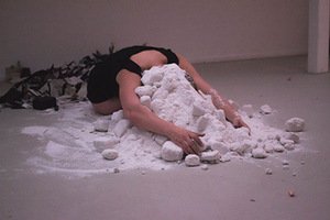 Ruth Biene. Performansas „Laimėti pralaimėti“. Inetos Ivoškaitės nuotr.