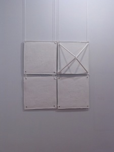 Fragments of works from solo exhibitions of Aldona Keturakienė of last decade. Archive of Meno Parkas, photographer Airida Rekštytė.