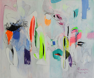 Painting created by Gagik Parsamian during the plein air Painting created by Gagik Parsamian during the plein air