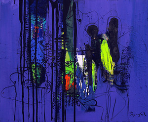 Painting created by Gagik Parsamian during the plein air Painting created by Gagik Parsamian during the plein air