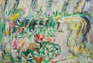 A. Galdikas. 'Composition with Woman's Profile' (1951). Photo from Kunstkamera.lt