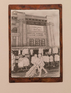 Greta Grendaitė piece from the series Emptinesses. Copper, enamel, graphite, 2013. Darius Petrulis photo.