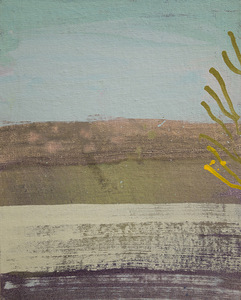 Agnės Liškauskienės parodos „Horizontalūs lopai / Pagrandukai“ fragmentas