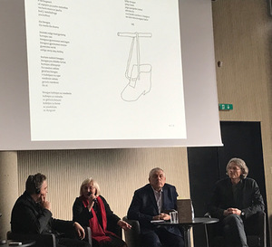 T. Różewicziaus knygos „Vanduo puodelyje“ pristatymas 2017 m. Knygų mugėje Vilniuje: (iš kairės) Artur Burszta, Stasys Eidrigevičius, Rasa Rimickaitė ir Eugenijus Ališanka. Giedrės Kadžiulytės nuotr. T. Różewicziaus knygos „Vanduo puodelyje“ pristatymas 2017 m. Knygų mugėje Vilniuje: (iš kairės) Artur Burszta, Stasys Eidrigevičius, Rasa Rimickaitė ir Eugenijus Ališanka. Giedrės Kadžiulytės nuotr.