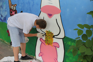 Jūratė Jarulytė. Mūsų gatvės paroda, 2013. Meninis tyrimas, gatvės meno projektas, Ž. Šančiai, Kaunas.