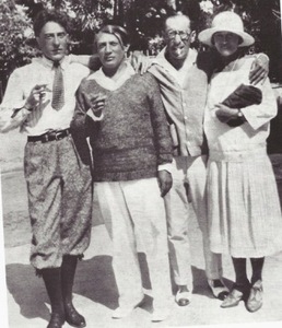 J. Cocteau, P.Picasso, I.Stravinsky ir O.Koklova, 1926 J. Cocteau, P.Picasso, I.Stravinsky ir O.Koklova, 1926