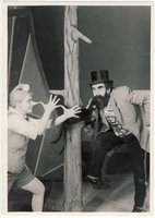 Antanas Žėkas - Karabas Barabas. From the play The Adventures of Buratino, 1962. Photo from the Kaunas State Drama Theatre archive.