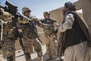 Still from the film A War