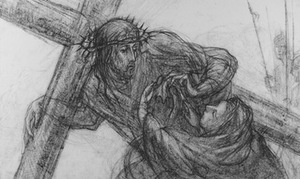V. Kašinskas. 'Station 5. Jesus Meets His Mother'. 1999. V. Kašinskas. 'Station 5. Jesus Meets His Mother'. 1999.