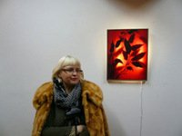 Raimonda Kogelytė-Simanaitienė „Vitrum Balticum IV“ parodos atidaryme Klaipėdoje