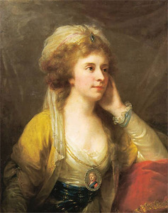 Johann Baptist von Lampi der Ältere "Korula Komarovska-Potocka", 1790. National Warsaw Museum, Poland
