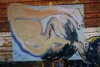 KŪLVERSTIS, 2001, 146 × 198, dr., al., akrilas. 