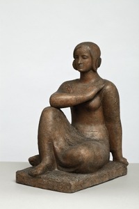  J. Klemkienė. Kūrėja. 1983, molis, 50,5 x 28 x 40.