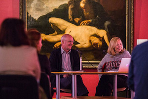 Knygos pristatymas M. Žilinsko dailės galerijoje Daiva Citvarienė su Liverpulio bienalės vadovu Lewis Biggsu. Renio Ščerbausko nuotr. Knygos pristatymas M. Žilinsko dailės galerijoje Daiva Citvarienė su Liverpulio bienalės vadovu Lewis Biggsu. Renio Ščerbausko nuotr.