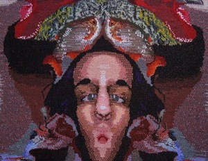 „1981/03/09“, 2011 m., 90x60cm, karoliukai, peyote vėrimas