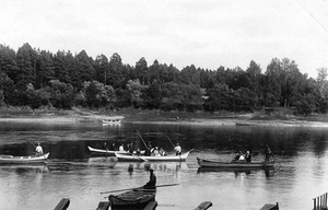 Nemunas ties Birštonu, XX a. 4 deš. Iš V. Sinkevičiaus asmeninio rinkinio