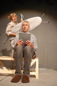 Spektaklio „Nesamas miestas“ (rež. Arvydas Lebeliūnas) fragmentas. Gintaro Česonio nuotr. iš KKT archyvo Spektaklio „Nesamas miestas“ (rež. Arvydas Lebeliūnas) fragmentas. Gintaro Česonio nuotr. iš KKT archyvo