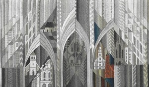 “Ode for Kaunas”, tapestry (for the 600th jubilee of the city), 60x100 cm, 2009 “Ode for Kaunas”, tapestry (for the 600th jubilee of the city), 60x100 cm, 2009