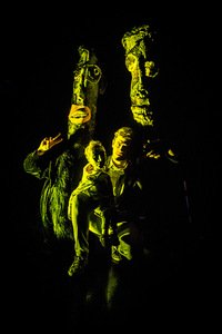 Spektaklio „Pagalvinis“ fragmentas. D. Matvejevo nuotr.