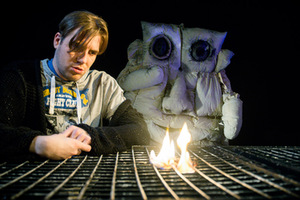 Spektaklio „Pagalvinis“ fragmentas. D. Matvejevo nuotr.