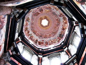 Pažaislis church dome, Kaunas. Author's photo.