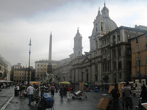 Šv. Agnietės bažnyčia Romoje, Italijoje. Autoriaus nuotr.