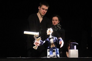 Magician's trick: Mindaugas Černiauskas (left) and Karolina Žernytė (right)