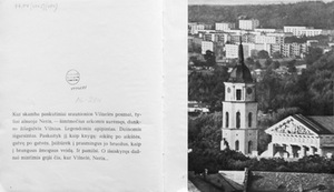 Pirmieji du "Vilniaus šiokiadienių" atvertimai. Pauliaus Balčyčio reprodukcijos, perfotografuota iš Vilniaus universiteto bibliotekai priklausančio egzemplioriaus
