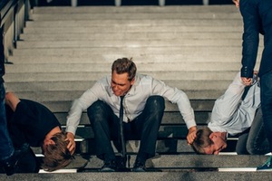 Scena iš Artūro Areimos spektaklio „Ričardas II: post factum“. Manto Puidos nuotr.