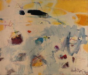 V. Rudinskaitė-Juodzevičienė. „Saulės šviesa“. 100x120, 2012 m.