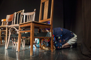 Spektaklio „Upės po žeme“ fragmentas. Giedriaus Kuncevičiaus nuotr.