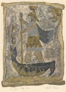 E. Jakutytė. „Šv. Jurgis“. 1966, pop., mišri technika, 47 x 38 E. Jakutytė. „Šv. Jurgis“. 1966, pop., mišri technika, 47 x 38
