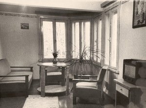 Salomėjos Nėries memorialinio muziejaus svetainė. Nuotr. iš S. Nėries memorialinio muziejaus fondo